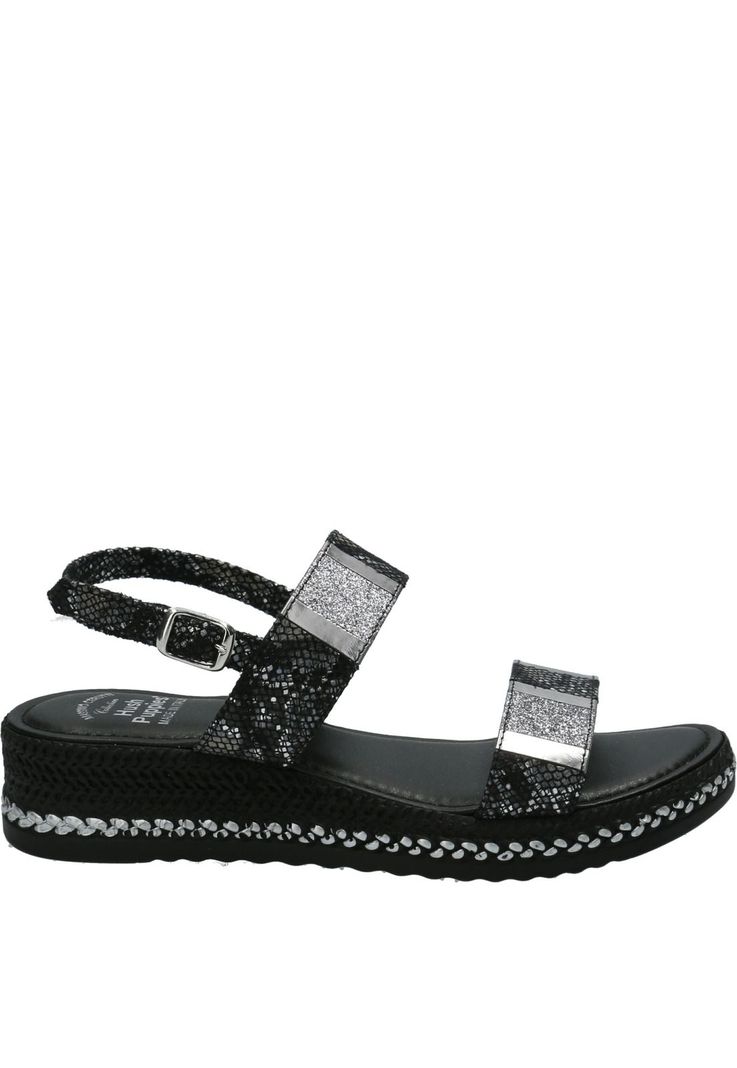 Sandalia Mujer Geo Negro-1
