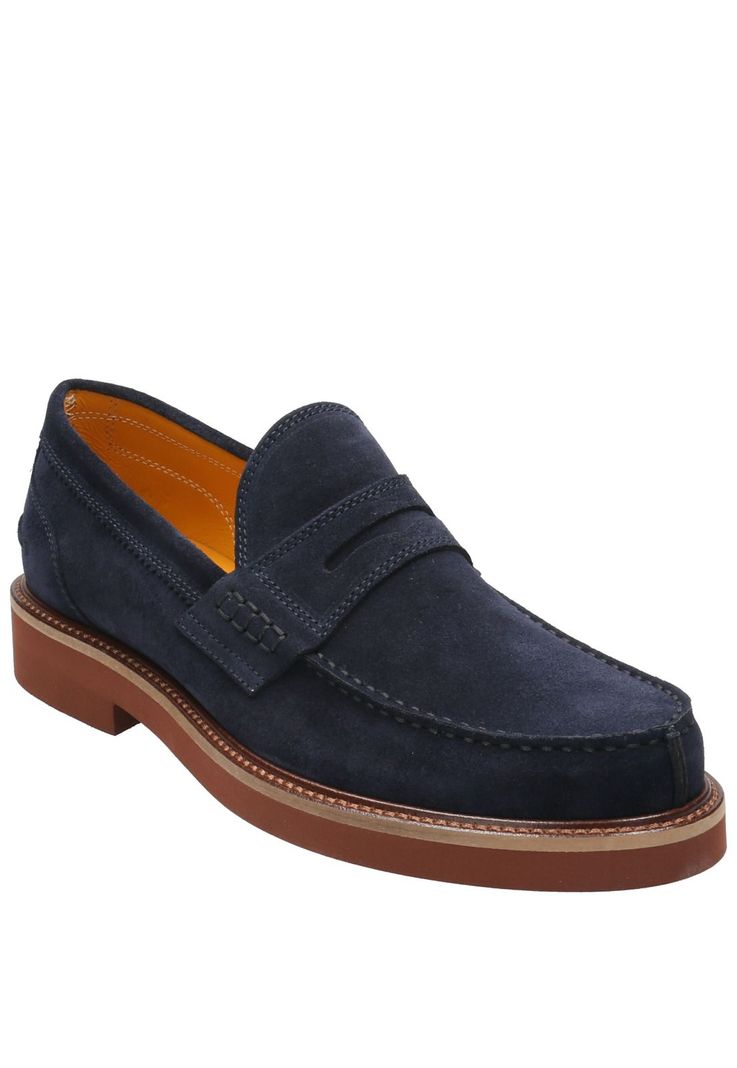 Zapato Cuero Hombre Tiber Azul Marino-1