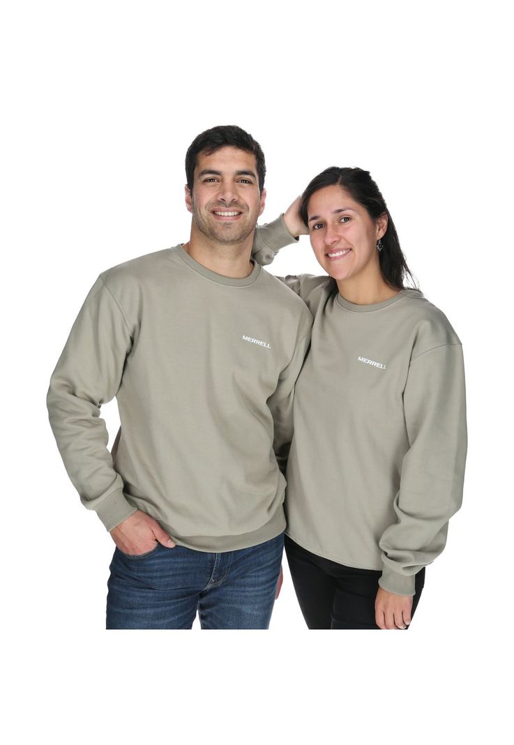 Polerón Unisex Basic Crew Café