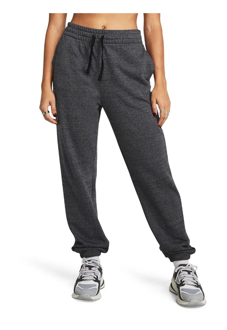 Pantalón Buzo Joggers UA Rival Mujer Gris-3