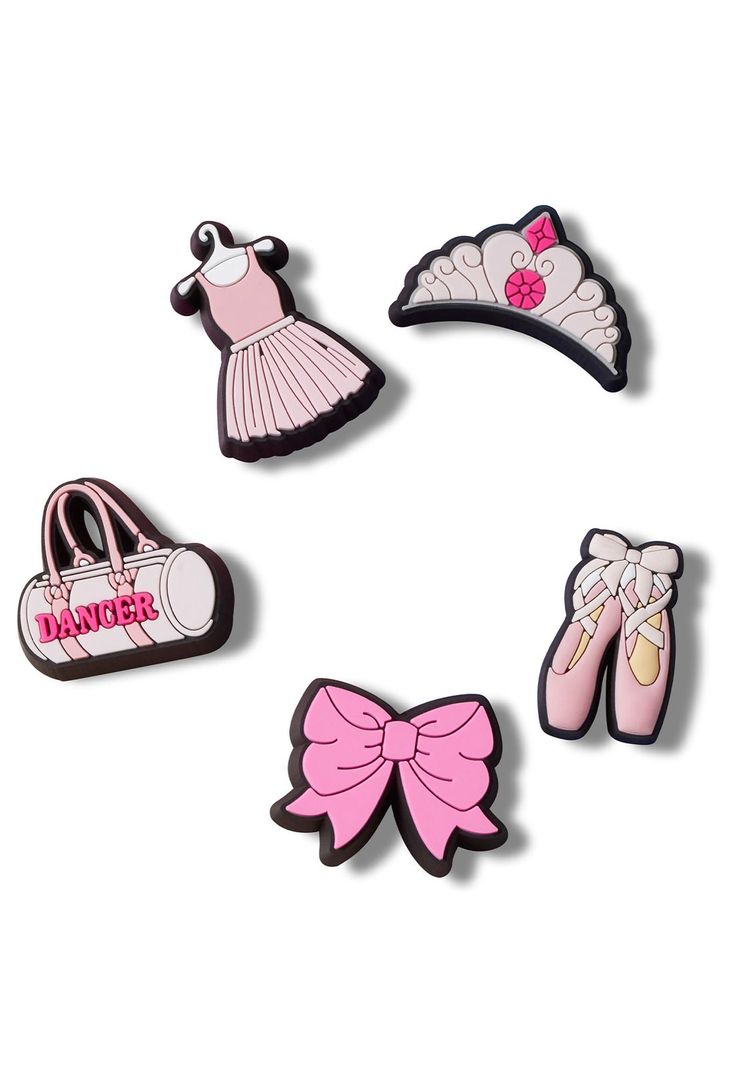 Jibbitz Pack de 5 Ballet Multicolor