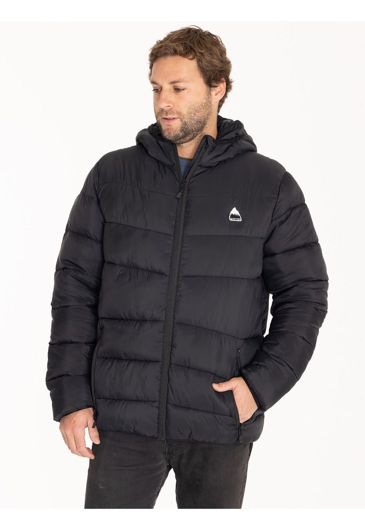 Parka Impermeable Hombre Negro-1