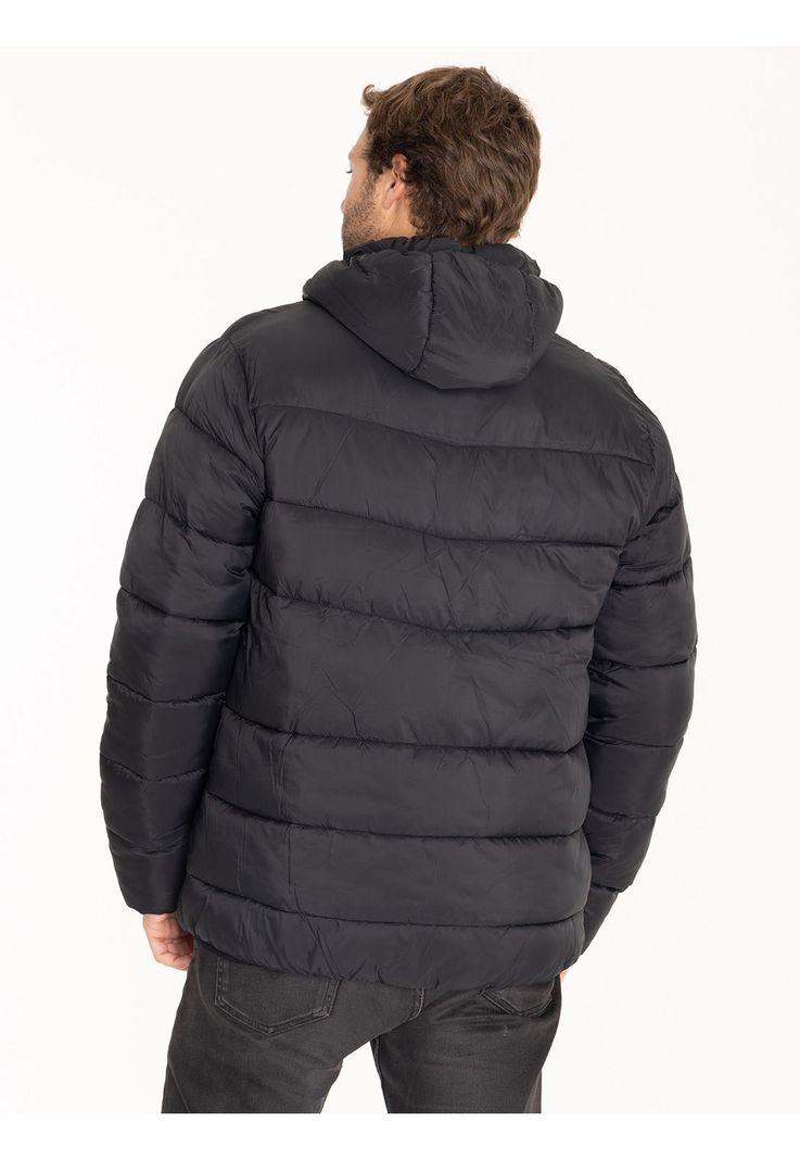Parka Impermeable Hombre Negro-3