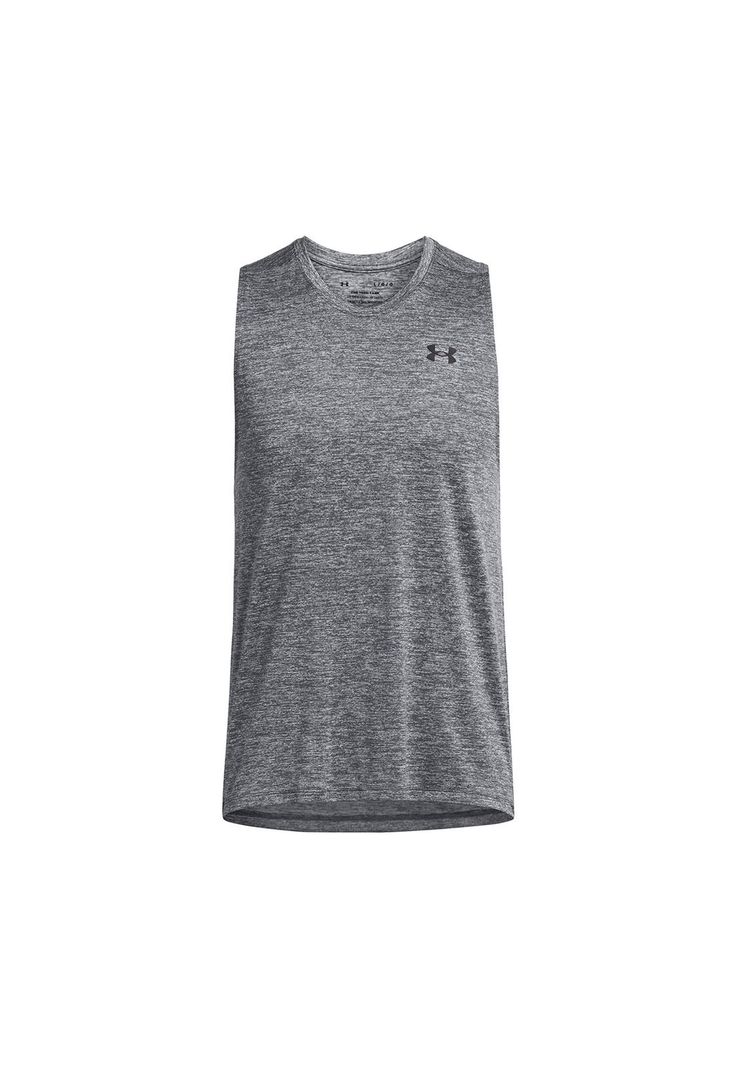 Polera sin mangas UA Tech Gris para hombre-0