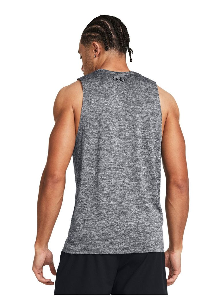 Polera sin mangas UA Tech Gris para hombre-4