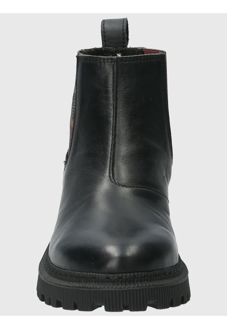 Botin Cuero Mujer Lacock Negro-3