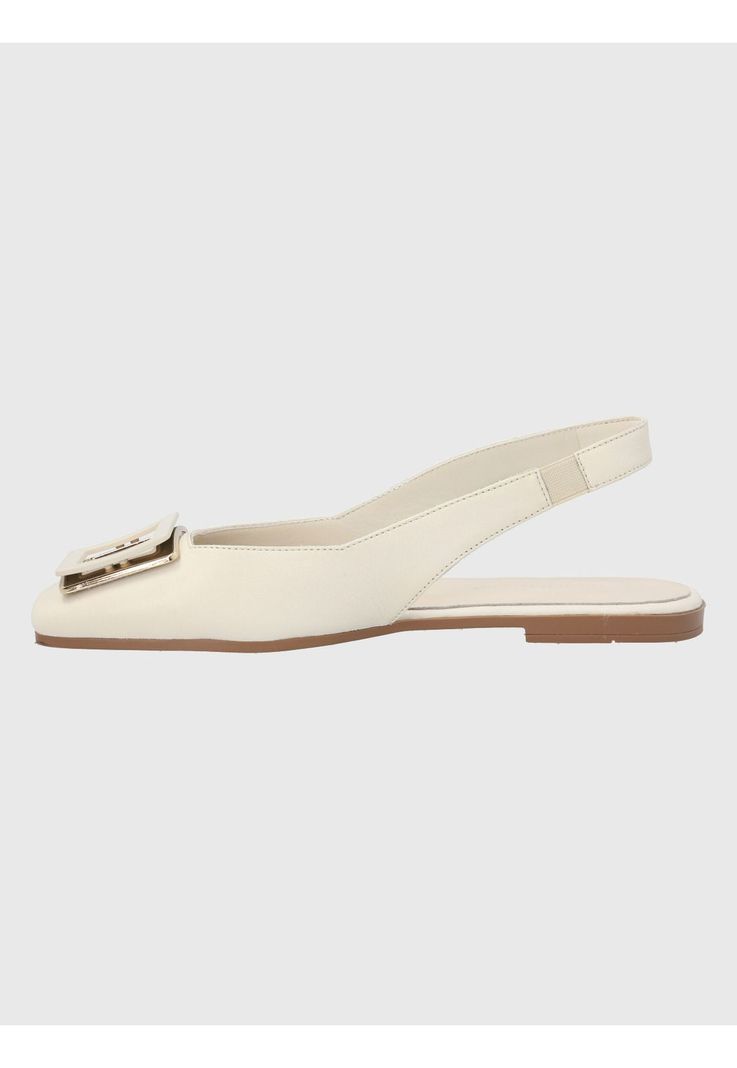 Zapato Cuero Blanco Mujer Gavia -4