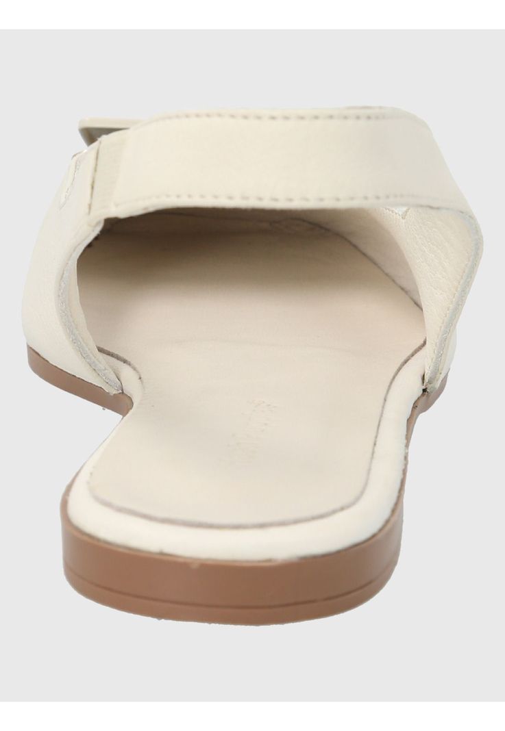 Zapato Cuero Blanco Mujer Gavia -5