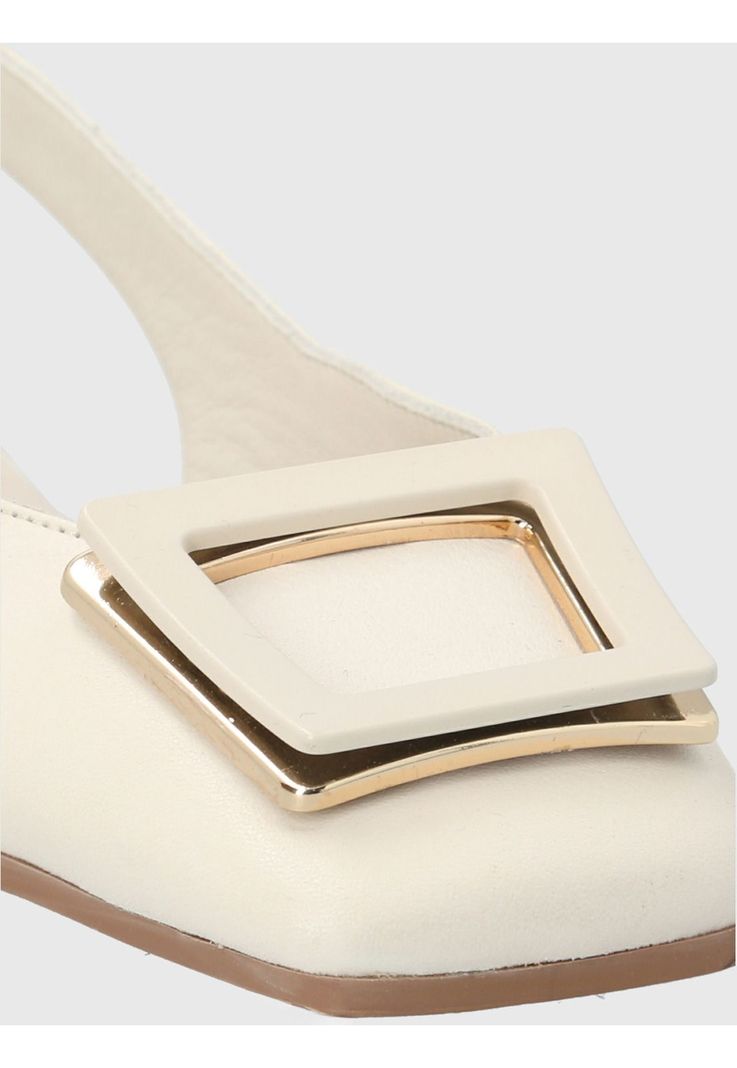 Zapato Cuero Blanco Mujer Gavia -6