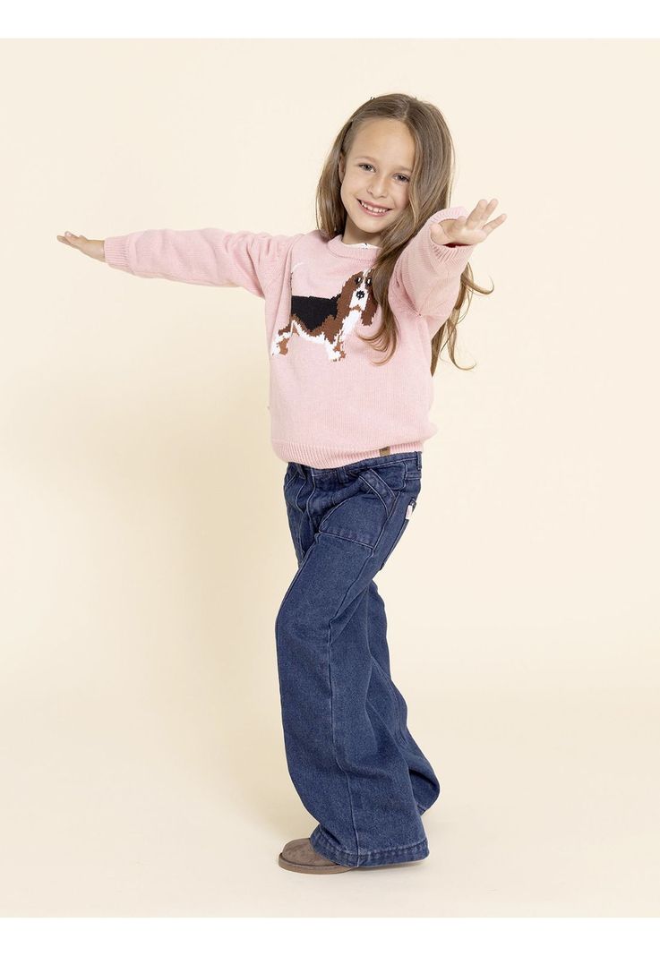 Chaleco Basset Niña Rosado-4