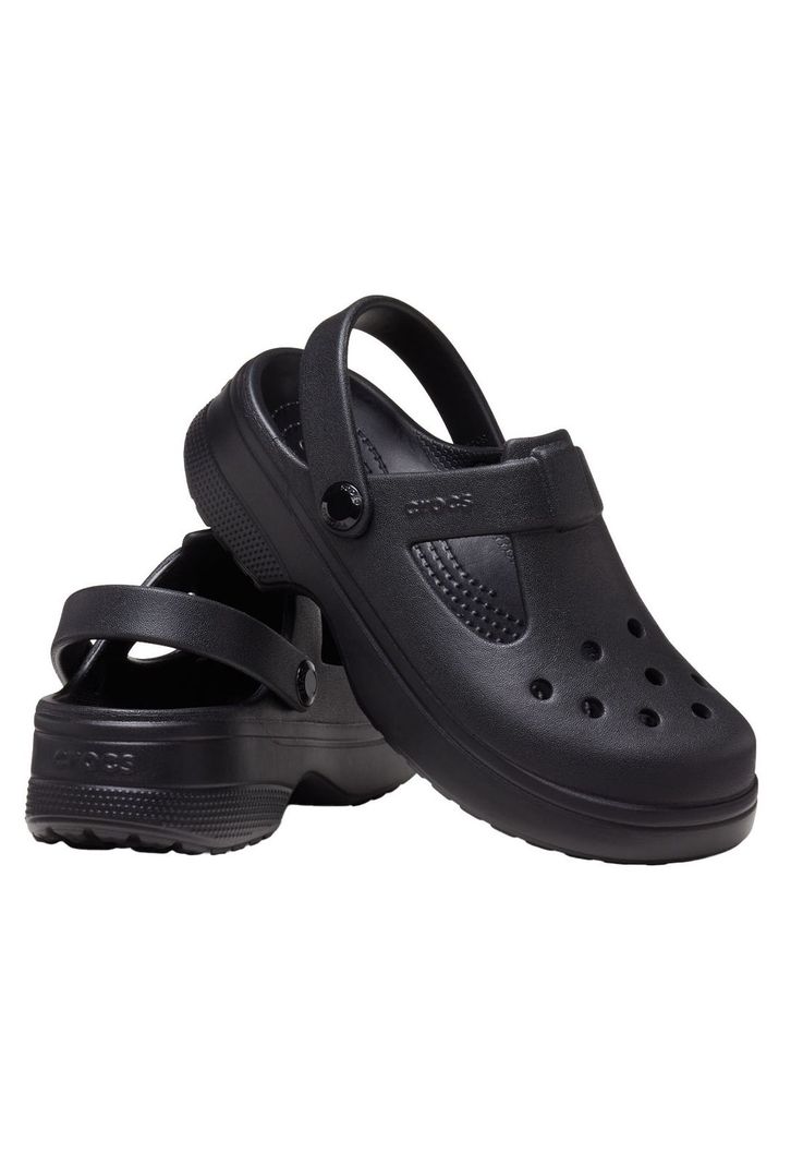 Zueco Crocs Niño Mary Jane Clog K Negro-3