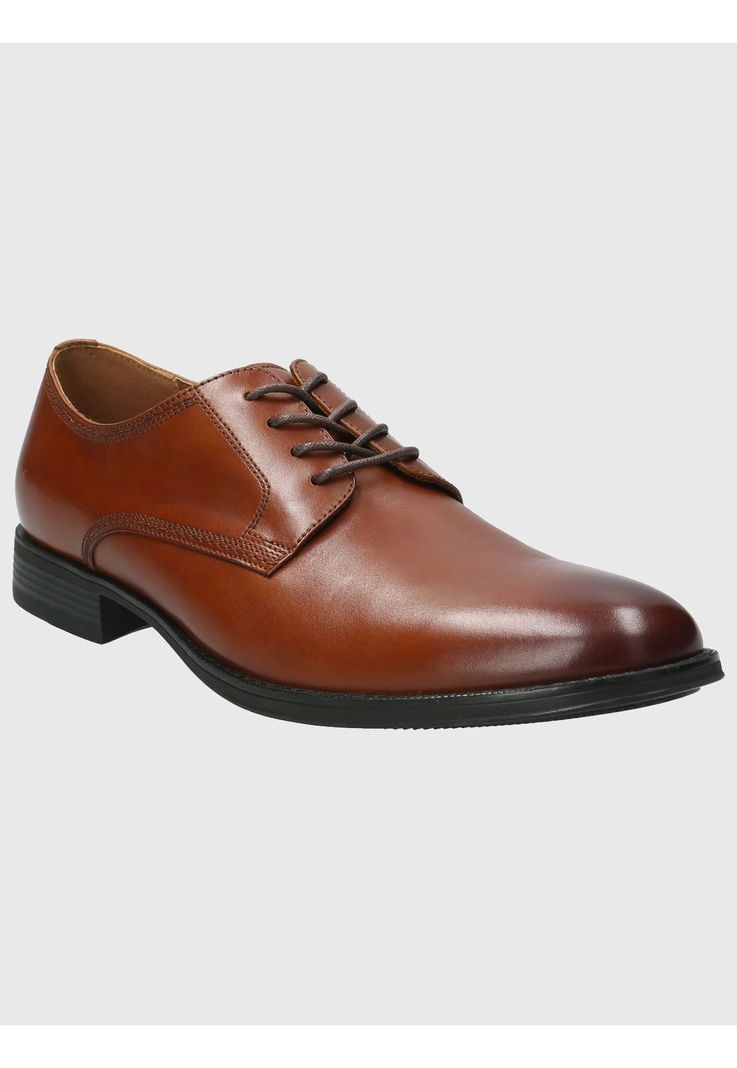 Zapato Cuero Hombre Rollo Café-0