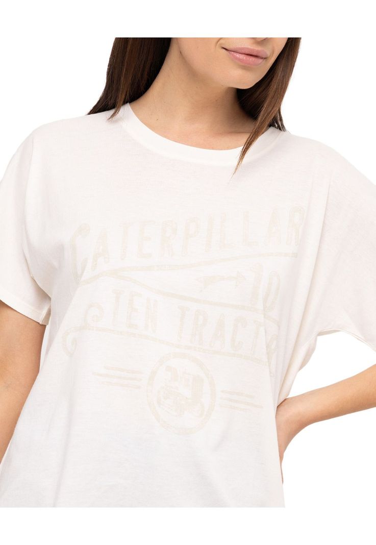 Polera M/C W Slouchy Dolman Tee Blanco Mujer-1