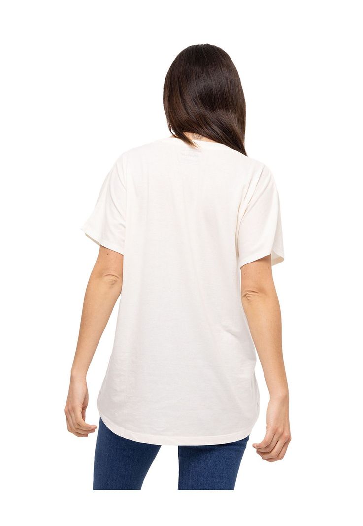 Polera M/C W Slouchy Dolman Tee Blanco Mujer-3