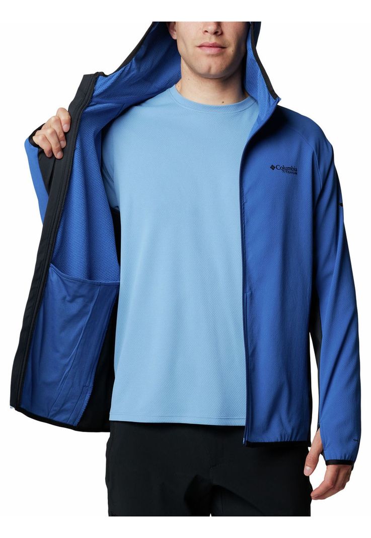 Polar Hombre Spectre Ridge Full Zip Tech Azul-5