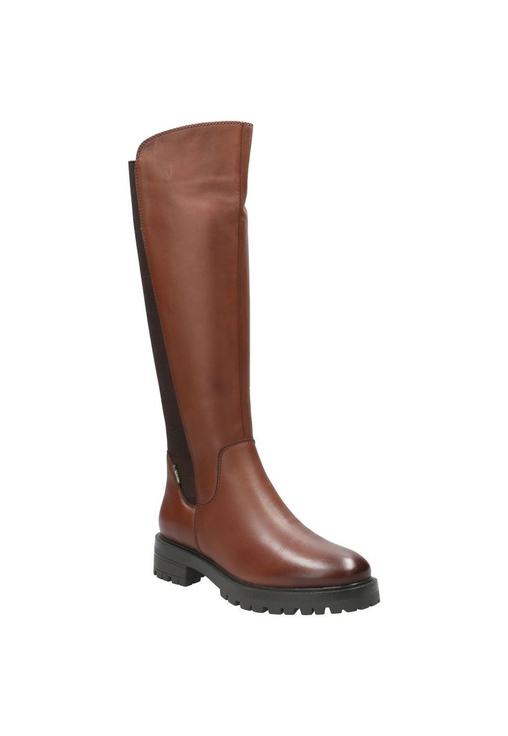Bota Cuero Mujer Edwina Café-1