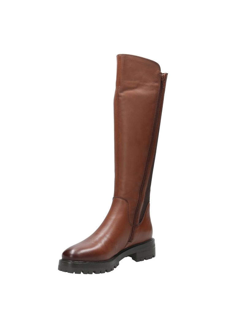 Bota Cuero Mujer Edwina Café-4