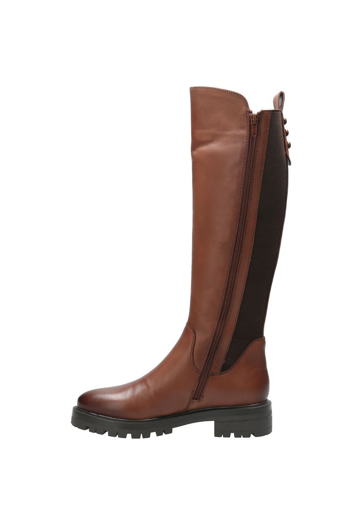 Bota Cuero Mujer Edwina Café-5