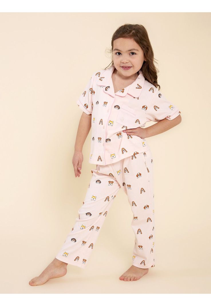Pijama Niña Rosado Dreams-1