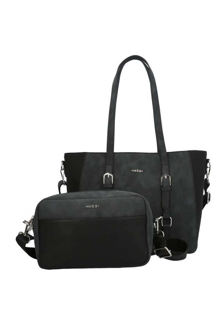 Carteras Gubio Tote Mujer Negro-3