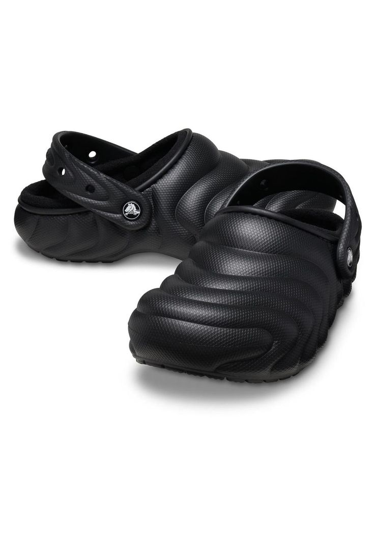 Zueco Crocs Hombre Lined Overpuff Negro-3
