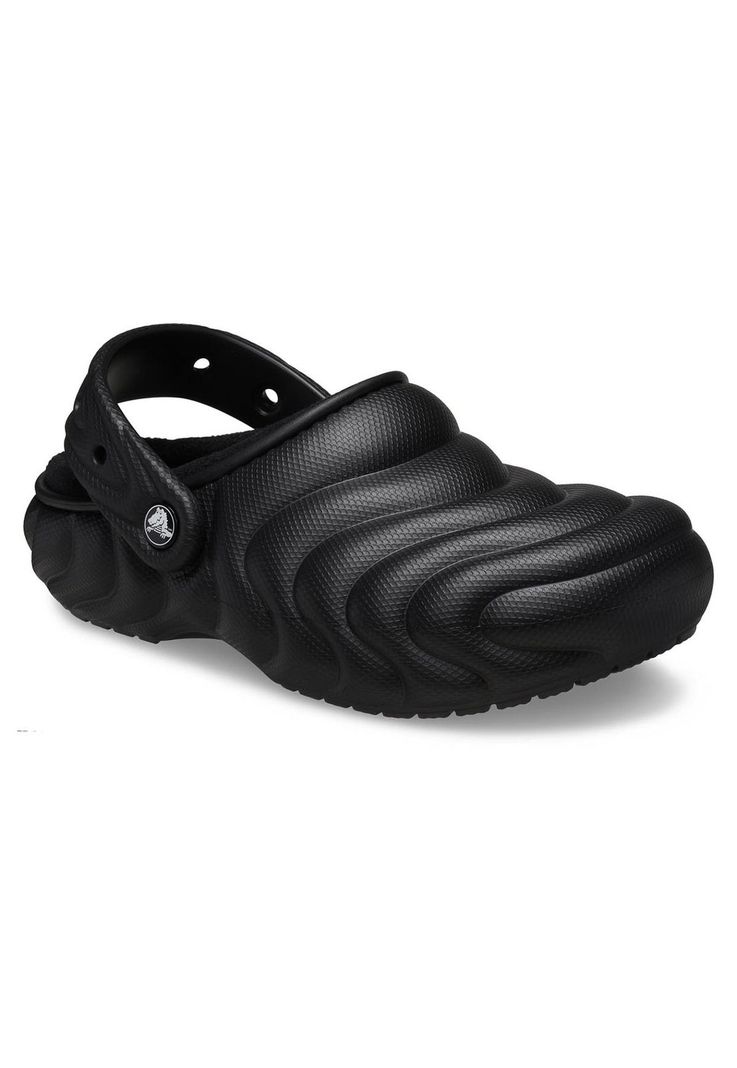 Zueco Crocs Hombre Lined Overpuff Negro-6