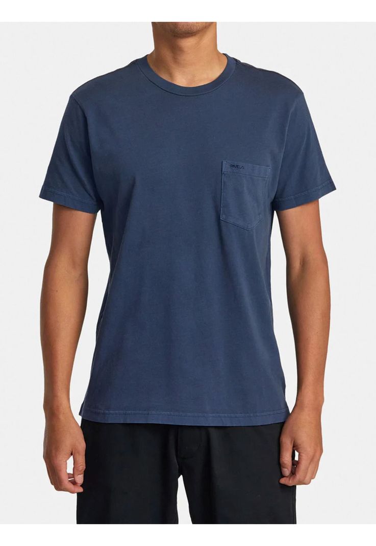 Polera Manga Corta Hombre PTC2 Pigment Azul-1