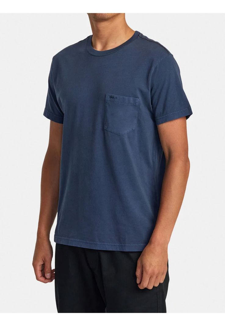 Polera Manga Corta Hombre PTC2 Pigment Azul-3