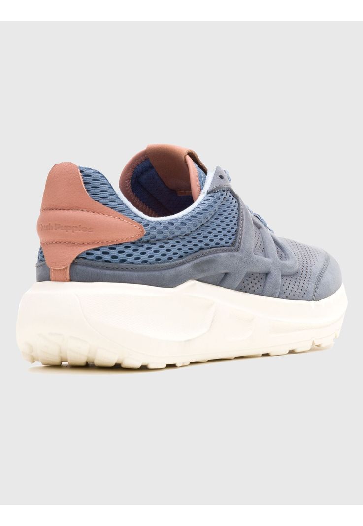 Zapatilla Cuero Mujer Svty8 Runner Azul-3