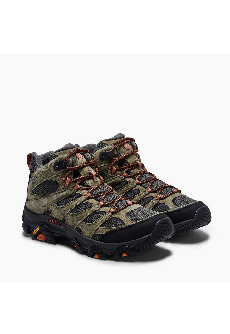 Botín impermeable Hombre Moab 3 Mid GTX Oliva-1