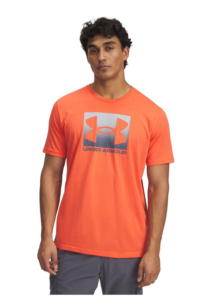 Polera Manga Corta Boxed Hombre Naranja-0