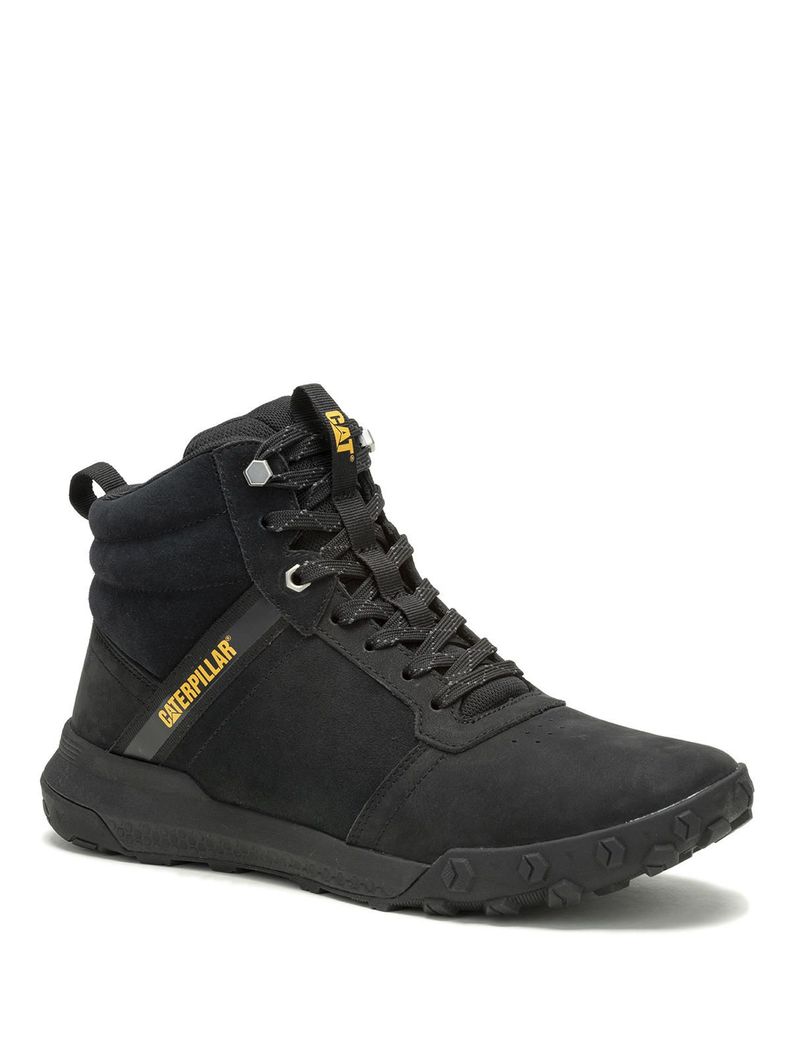 Zapatilla C/Caña Cuero Hombre Hex Ready Mid Negro