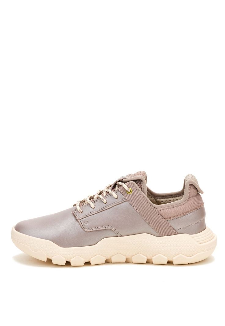 Zapatilla Cuero Mujer Hex Lite Plateada-3