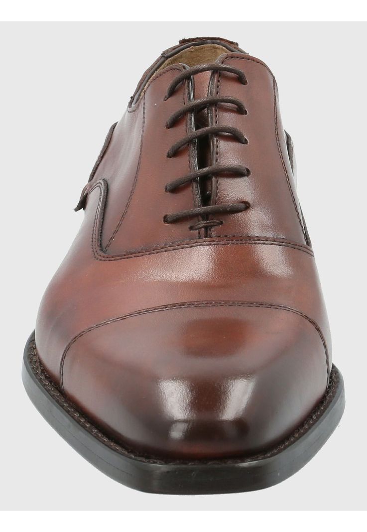 Zapato Cuero Hombre Poleone Café-3