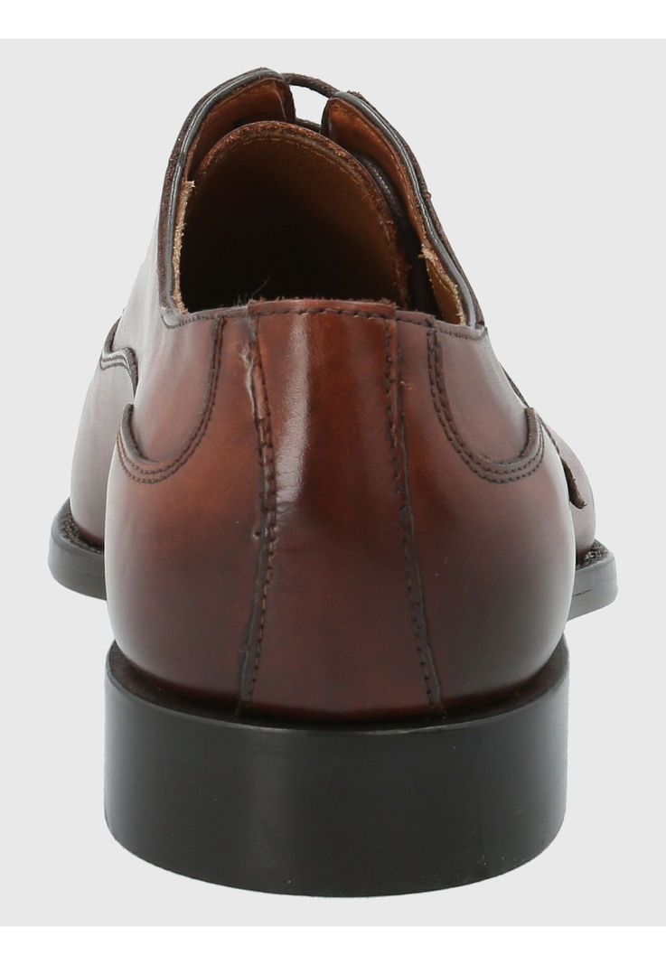 Zapato Cuero Hombre Poleone Café-6