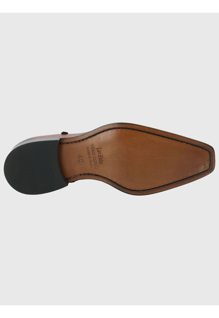 Zapato Cuero Hombre Poleone Café-7