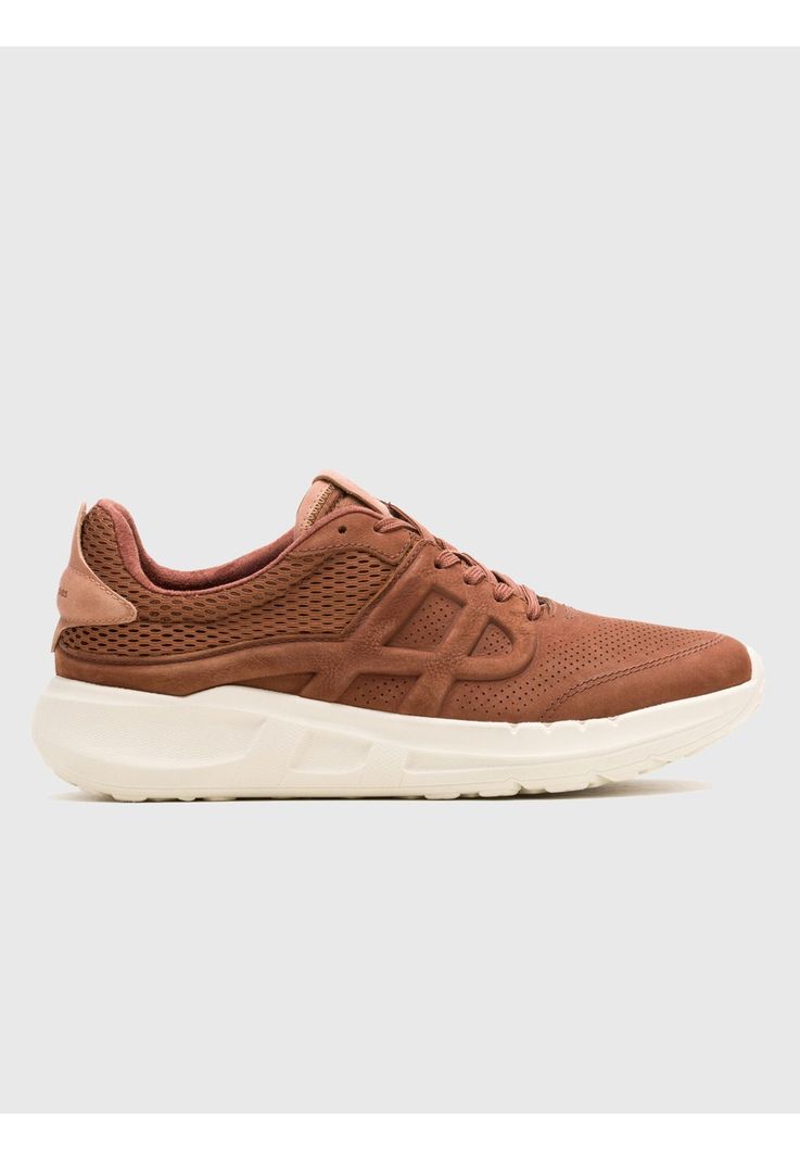 Zapatilla Cuero Hombre Svty8 Runner Café-1