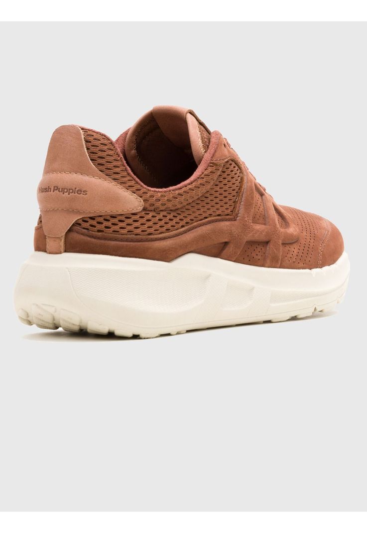 Zapatilla Cuero Hombre Svty8 Runner Café-3