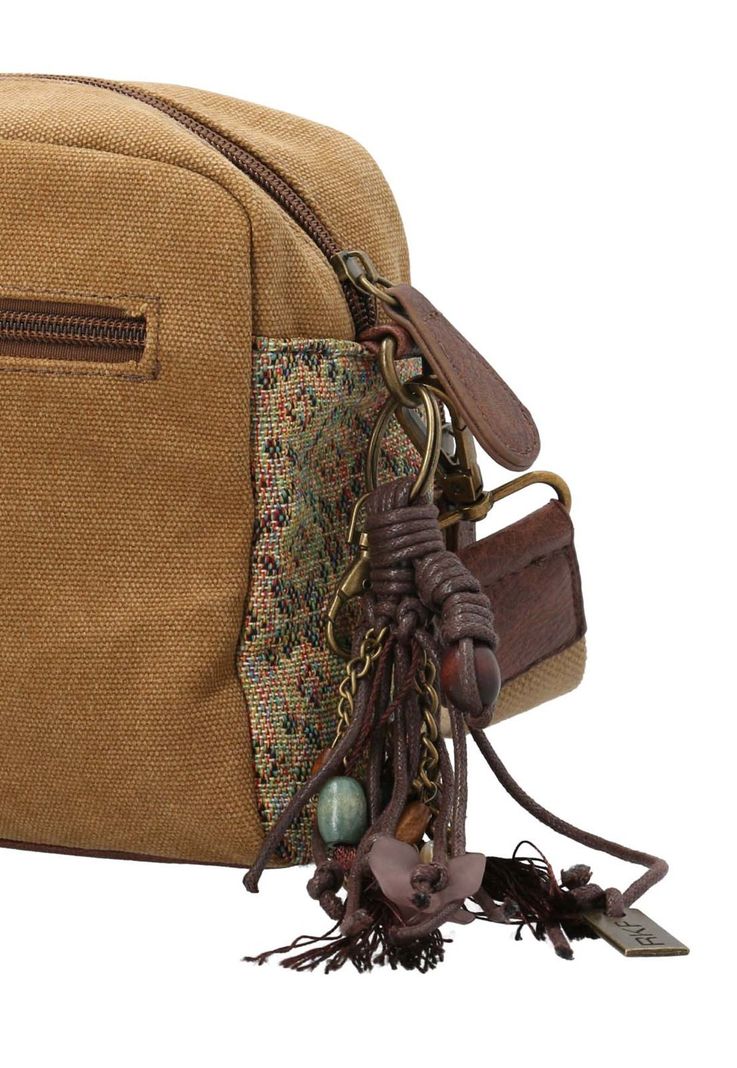 Cartera Textil Mujer Kauri Cross Camel-2
