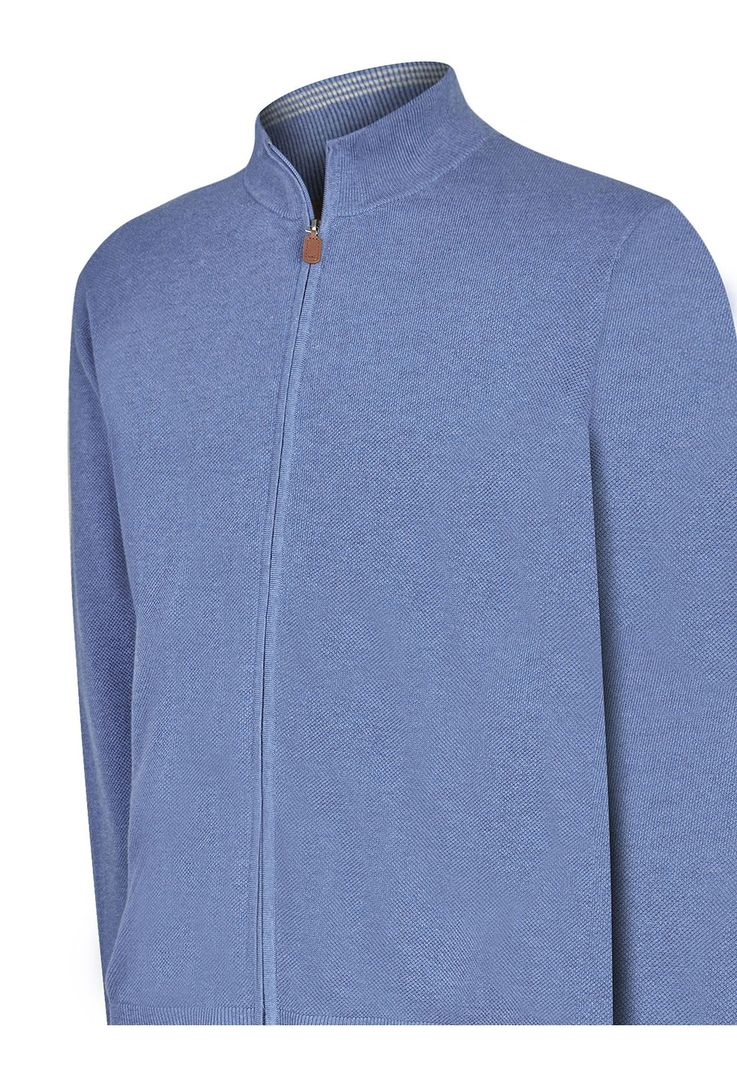 Chaleco Algodón Org Azul Bilbaofull Hombre -3