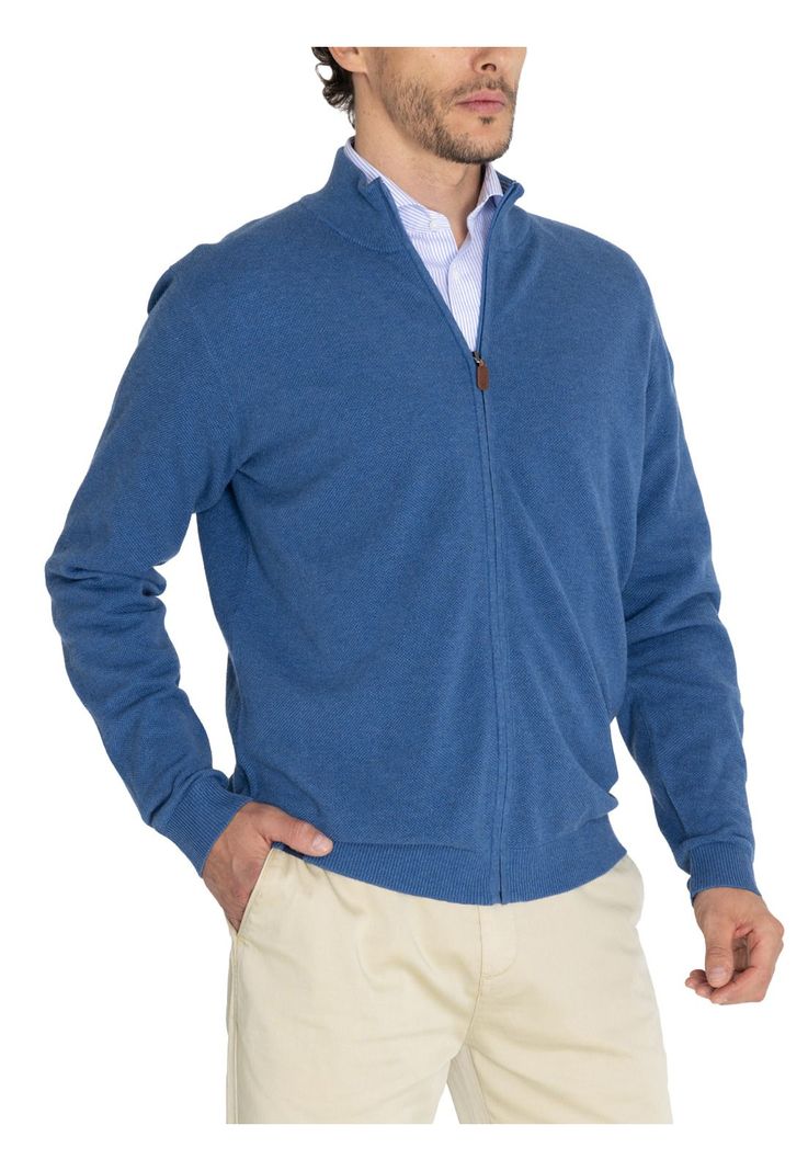 Chaleco Algodón Org Azul Bilbaofull Hombre -5