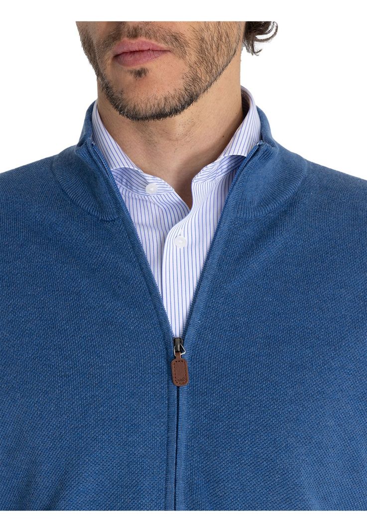 Chaleco Algodón Org Azul Bilbaofull Hombre -7