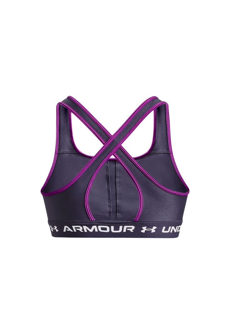 Sostén Armour Mid Crossback mujer Gris-1