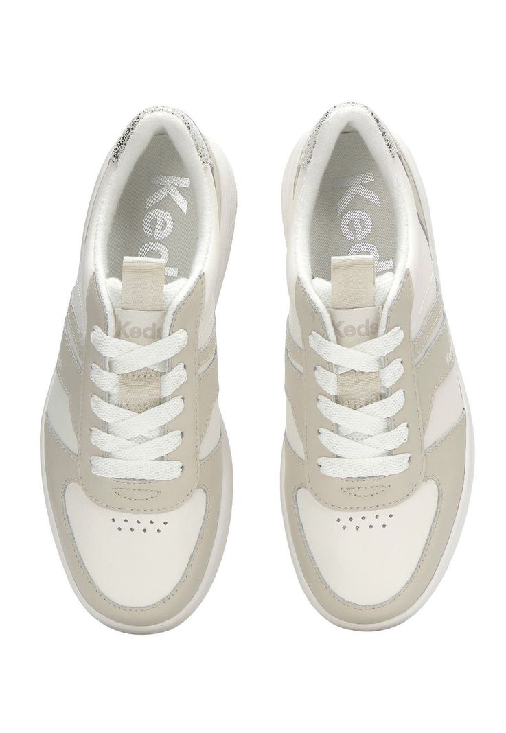 Zapatilla Cuero Mujer Court Beige-4