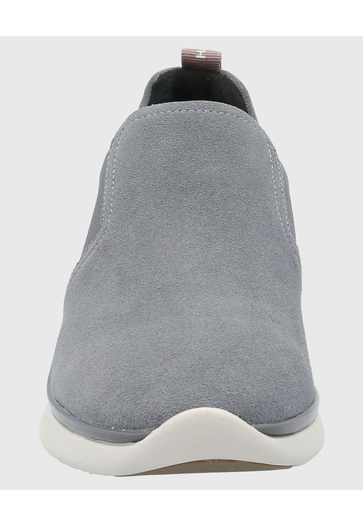 Zapatilla Cuero Mujer Sheer Gris-3