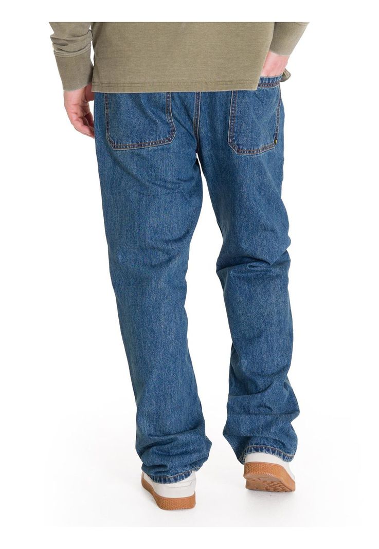 Jeans Denim Double Front Hombre Azul Marino-3