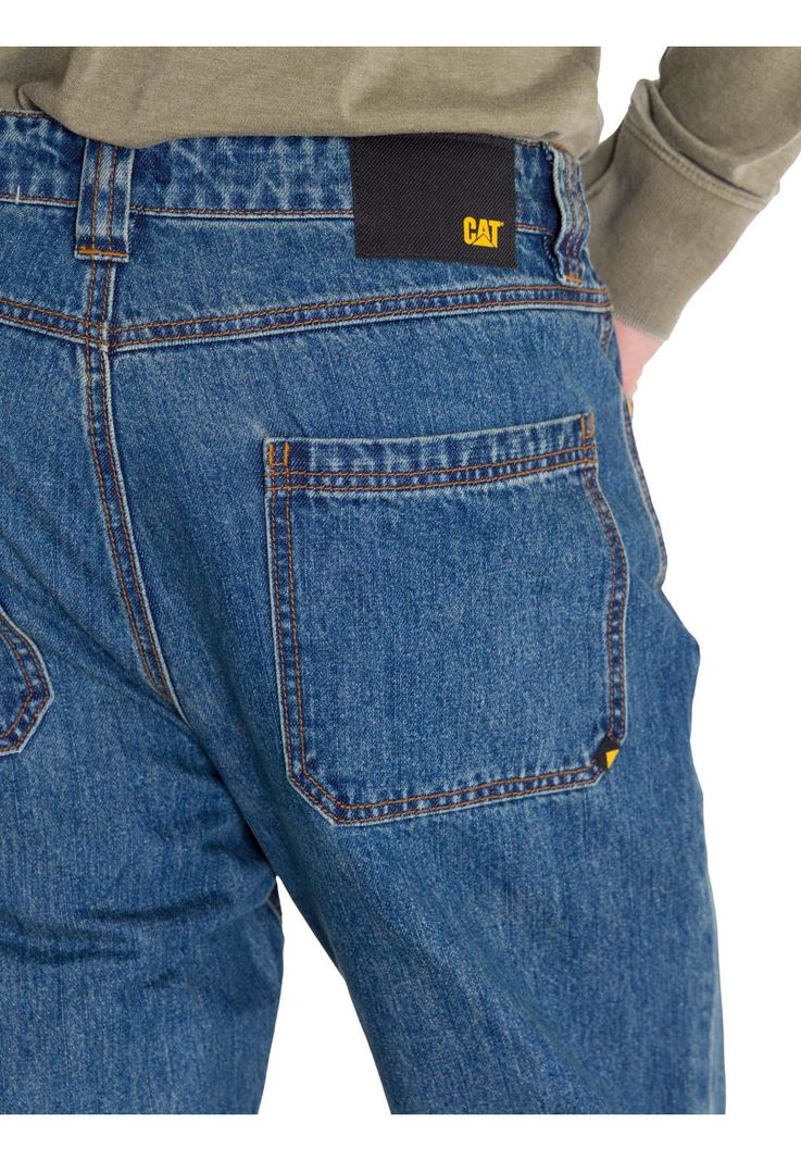 Jeans Denim Double Front Hombre Azul Marino-5
