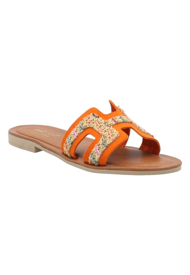 Sandalia Cuero Mujer Eleboro Multicolor -1