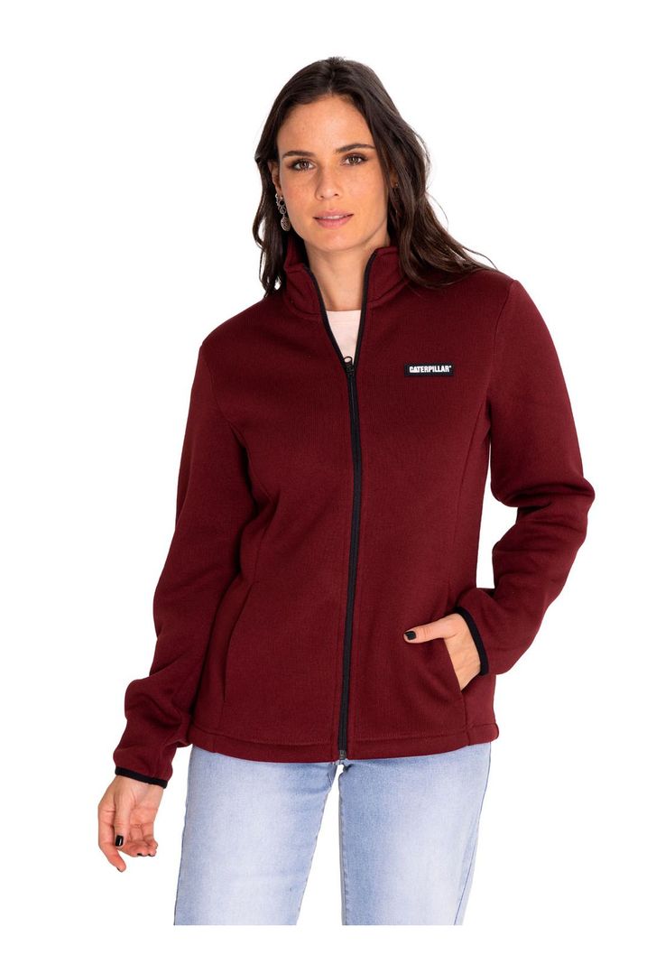 Polar Casual Mujer W Foundation Sweater Fleece Rojo-0