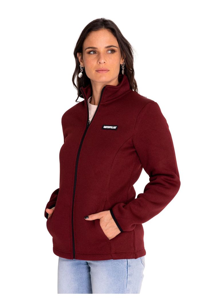 Polar Casual Mujer W Foundation Sweater Fleece Rojo-1